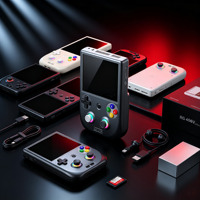 Konsol Game Genggam Anbernic RG 406V Layar Sentuh 4-inci Joystick Warna-warni Konsol Gaming Android