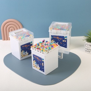 Set di 120 <span class=keywords><strong>Pennarelli</strong></span> <span class=keywords><strong>Acrilici</strong></span> a <span class=keywords><strong>Punta</strong></span> <span class=keywords><strong>Fine</strong></span> in Scatola per Studenti, Pittura Artistica, Creatività Fai-da-Te e Graffiti - Product Image 4