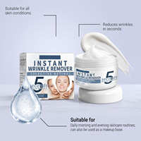 Crème Anti-Rides 2,5% Actifs Acide Hyaluronique - Raffermissante Instantanée, Anti-rides, Hydratant Léger Non Gras pour