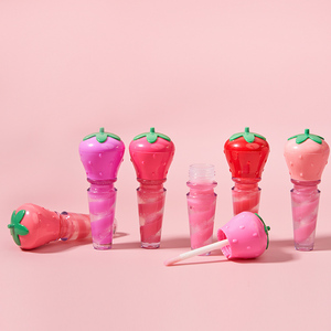 Tubo en forma de tubo de maquillaje natural para adolescentes, regalo de cosméticos personalizado, Etiqueta Privada, brillo de labios frutal para niños - Product Image 3