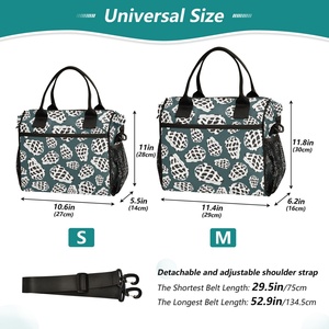 New Arrivals Aloha Hawaiian Portable Leak Proof Nylon Full Print Custom Insulated Tote Cooler Bag Thermal Lunch Bag for Adult - Product Image 2
