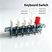 Interruptor de Llave Electrónico Iluminado HM KS1605 con Tapa Redonda de 5 Posiciones, Resistente al Agua IP67, 4A 250V 1NO1NC, Durabilidad Mecánica de 10000 Ciclos