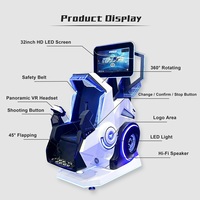 Simulateur de vol VR 9D avec rotation à 360° et 720°, cockpit de simulation de réalité virtuelle, chaise de mouvement de réalité virtuelle 9D, conforme aux normes CE et RoHS