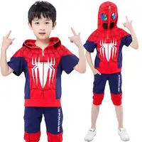 MKMN Kustom Olahraga Kebugaran Mengatur Tinggi Kualitas Anak-anak Anak-anak Pakaian Set Piyama Memakai Spiderman Pakaian untuk Anak Laki-laki