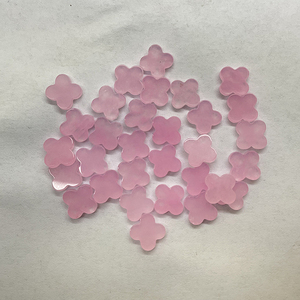 Quadrifoglio Portafortuna in <span class=keywords><strong>Giada</strong></span> <span class=keywords><strong>Rosa</strong></span> Naturale - Product Image 3