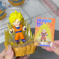 HOLLYBOX Dragon Super Saiyan Ball Z Veilleuse Lumineuse Boîte Mystère Figurine Son Goku Vegeta Ornement de Bureau Jouet Anime de Collection