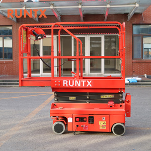 RUNTX 8m 10m 12m 14m Plate-forme de travail aérienne Tables élévatrices hydrauliques à ciseaux mobiles automotrices électriques Manlift - Product Image 2