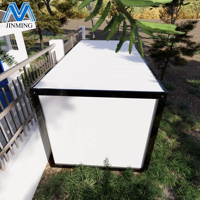 Garage/Entrepôt Moderne Préfabriqué Pliant en Conteneur pour Voiture, Structure en Acier, Rangement Portable, Abri Mobile pour Voiture avec Porte Enroulable