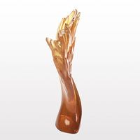 ArtFamily – Nouveauté : Décoration artisanale en verre et cristal moulé, style artistique populaire, pour Halloween, Noël et la Saint-Valentin