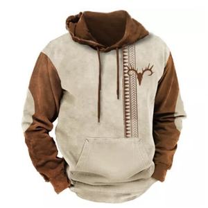 Sweat-shirts unisexes personnalisés de haute qualité, coupe courte, en tissu épais, style vintage, avec patch brodé, coupés et cousus, délavés à l'acide, pour hommes - Product Image 2