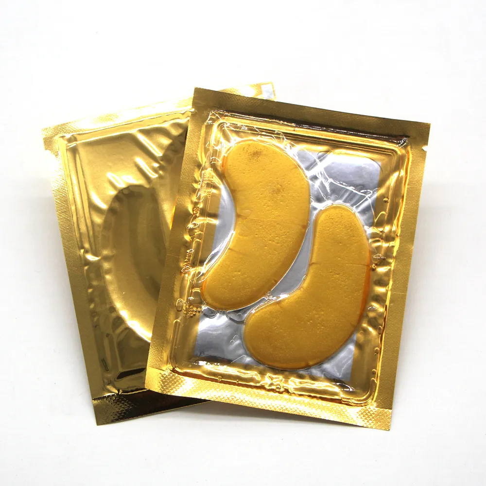 Wholesale Crystal 24K Gold Collagen Eye Mask Sheet Patch、Anti Aging、Remove Bags、Dark Circles & Puffiness