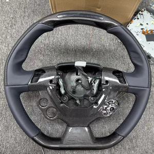 Volante de Fibra de Carbono YLC para <span class=keywords><strong>Ferrari</strong></span> California T 2016 456 F12 458 <span class=keywords><strong>488</strong></span> 599 con Cuero, LED y RPM - Product Image 2