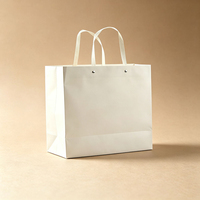 Sac de shopping en papier personnalisé de luxe, imprimé avec des motifs géométriques, toutes les couleurs, emballage cadeau durable, sac fourre-tout avec poignée en ruban