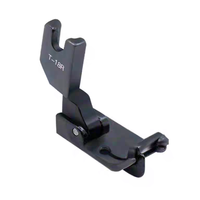 Pied presseur réglable noir T18, avec lames à gauche et à droite, accessoires pour machine à coudre