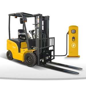 Chariot élévateur électrique compact à 4 roues, 2 tonnes, pour allées étroites et usines intérieures - Product Image 1