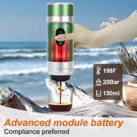 Machine à expresso portable à écran LED 2026, 20 bars, rechargeable par USB, pour la maison, la voiture, les voyages et l'extérieur