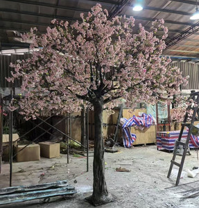 Arbre à fleurs de cerisier artificiel d'angle personnalisé à vendre - Product Image 4
