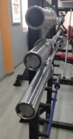 Ensemble de barres d'haltères ZY Commercial, barre EZ Curl standard de 50 mm, barres d'haltères filetées avec support de rangement pour salle de sport