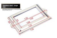 Étiquette rectangulaire HM pour porte-nom de poste d'employé, accessoires pour casier et classeur, fente pour cartes nominatives