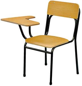 Silla de madera contrachapada con almohadilla de escritura para estudiantes, taburete duradero para clase de escuela <span class=keywords><strong>primaria</strong></span> - Product Image 4