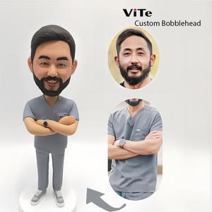 دمية بوبليهيد فردية عالية الجودة من الصلصال البوليمر لهدايا تقدير الموظفين في الشركات - Product Image 4