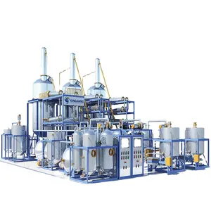 Planta de reciclaje de aceite lubricante para destilación de aceite usado planta de reciclaje de aceite residual con capacidad de 30tpd