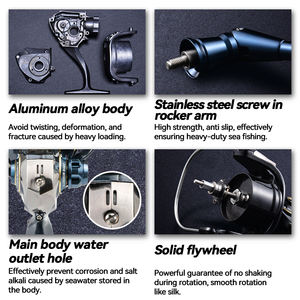 Olta takımı deniz uzun döküm Reel tuzlu su Reel De Pesca 6.2:1 balıkçılık İplik tekerlek 11 + + + + + tuzlu su iplik makarası - Product Image 5