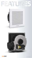 Contrôleur de ventilation WiFi Tuya pour système MIAHVAC, ventilateur d'extraction sans fil pour salle de bain, débit d'air 150m³/h, fonctionnement silencieux 29dB