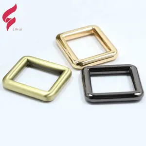 Custom different size square ring buckle handbag fitting production metal accessories for leather goods