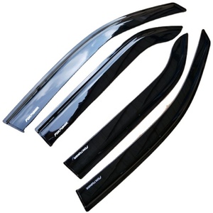 Pare-soleil de porte de luxe pour Fortuner – Protection et décorations – Noir foncé/noir transparent - Product Image 6