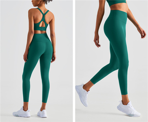 Leggings de yoga à taille haute <span class=keywords><strong>pour</strong></span> femmes, collants d'entraînement doux et beurrés avec poche intérieure 80% nylon 20% spandex - Product Image 4