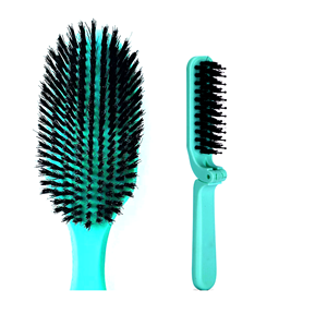 <span class=keywords><strong>Brosse</strong></span> à cheveux en poils de sanglier moyenne pour queue de cheval lisse et <span class=keywords><strong>chignon</strong></span> lisse Style doux pour les cheveux de bébé-Polish Flat Lay Hair - Product Image 6