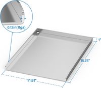 Plaque de cuisson universelle en acier inoxydable sur mesure pour barbecue au gaz ou au charbon de bois, poêle à frire pour barbecue