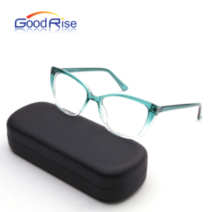 Thiết kế mới nhiều màu TR90 + CP mùa xuân bản lề quang Cat Eye Kính mắt Frames Bán buôn giá rẻ Eyewear phụ nữ cảnh tượng khung - Product Image 1