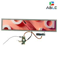 Módulo de Pantalla LCD TFT Tipo Barra de 28 Pulgadas, 1920x360, Interfaz LVDS, 700cd/m2 de Alto Brillo, con Placa Controladora HDM-I AD