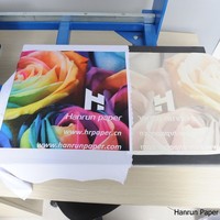 Rollo de papel de transferencia por sublimación pegajoso de alta temperatura de 100GSM al por mayor para ropa y tazas
