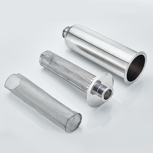 Bán Hot SS304/316L nước giải khát ngành công nghiệp thực phẩm gương đánh bóng thẳng lọc vệ sinh 500 lưới 1.5 "triclamp bia Lọc - Product Image 3