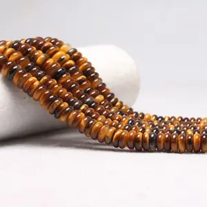 Pièce carrée forme différente oeil de tigre améthyste pierre précieuse perle en vrac pour la fabrication de bijoux