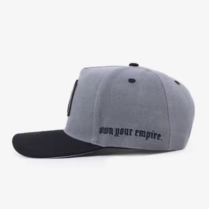 Gorra de Béisbol de 5 Paneles con Logotipo Personalizado al por Mayor para Hombre, Deportiva, de Algodón Suave, Bordado Sólido de Dos Tonos - Product Image 3