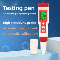 Stylo de test d'eau multifonction Vista 5 en 1 avec détection du chlore libre, ORP, H2, température et pH, écran LCD 0-14 pH 0-60°C