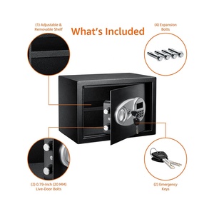 Wholesale Price Safe Deposit <b>Box</b> Digital Safe <b>Box</b> Supplier for Home Office - Product Image 4