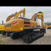 Excavatrice hydraulique SANY SY365H d'occasion, 36 tonnes, modèle Isuzu 2023, capacité de godet 2,6 m, peinture d'origine, fonctionnement parfait, grande taille