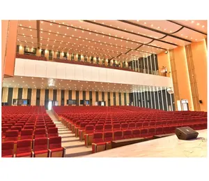 Silla de teatro con función de conferencia, asiento de salón universitario, silla de auditorio para Iglesia