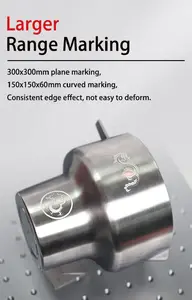 50W 3D Fiber lazer Metal gravür markalama makinesi eğri Metal