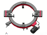 Machine de chanfreinage et de découpe automatique de tuyaux en acier inoxydable et en acier au carbone OCS-325 avec servomoteur à montage externe