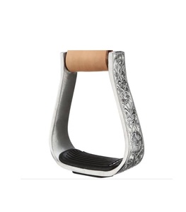 Estribos de aluminio de base ancha y cómodos para silla de montar, diseñados para reducir la fatiga de los pies y mejorar el soporte de la postura al montar. - Product Image 4