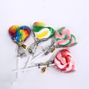 Lecca-lecca a Spirale al Gusto Fruttato in Caramella Dura <span class=keywords><strong>Rosa</strong></span> <span class=keywords><strong>e</strong></span> Bianca Certificato BRC Confezione in Sacchetto Personalizzabile - Product Image 1