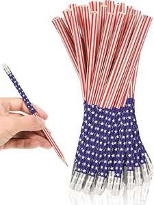 Lápices de Madera con Diseño de Bandera Nacional y Borradores - Suministros Escolares y de Oficina al por Mayor, Set de Regalo Multicolor y Multicultural - Product Image 4