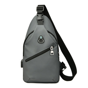Bolsa de Lona Multifuncional Personalizada al por Mayor, con Carga USB, Gancho para Auriculares, Impermeable, Estilo Coreano - Product Image 1
