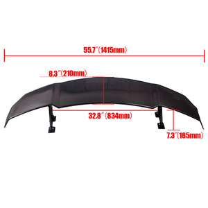 สปอยเลอร์หลังคาร์บอนไฟเบอร์ CRASTP แบบ V-Style สำหรับติดตั้งท้ายรถซีดาน - Product Image 2